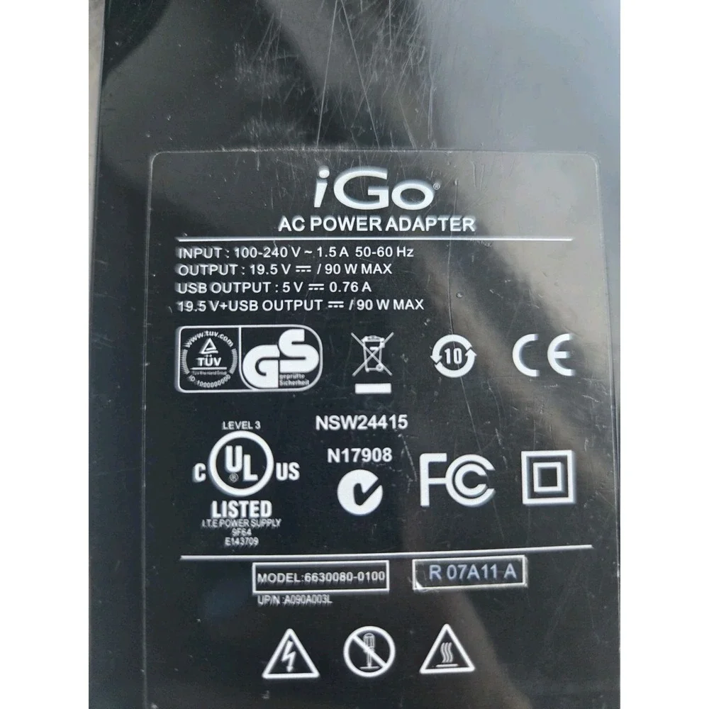 iGo Green Laptop Notebook USB AC Power Adapter